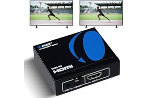 OREI UltraHD 4K @ 60 Hz 1 x 2 HDMI Splitter 1 in 2 Out (2 Port) 4:4:4 8-bit - Does Not Bypass HDCP, 18 Gbps, 4K HDMI Splitter