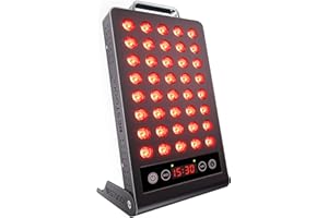 Bestqool Red Light Therapy, Dual Chip 660nm 850nm Clinical Grade Red Light Therapy for Face, Portable Infrared Light Therapy for Body, Pain Relief, Muscle Fast Recovery. 50W.