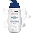 Aquaphor Baby Wash & Shampoo for Baby's Sensitive Skin, Hypoallergenic, Tear Free Baby Shampoo and Body Wash, Enriched with P