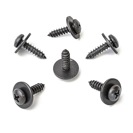 15 X Universal Metal nevera Tornillo de cruz (en negro | cl 0361 ...