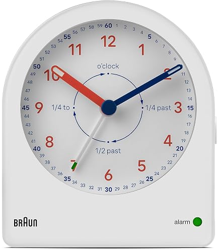Amazon.com: Braun Analogue Time Teacher Wall Clock with Silent