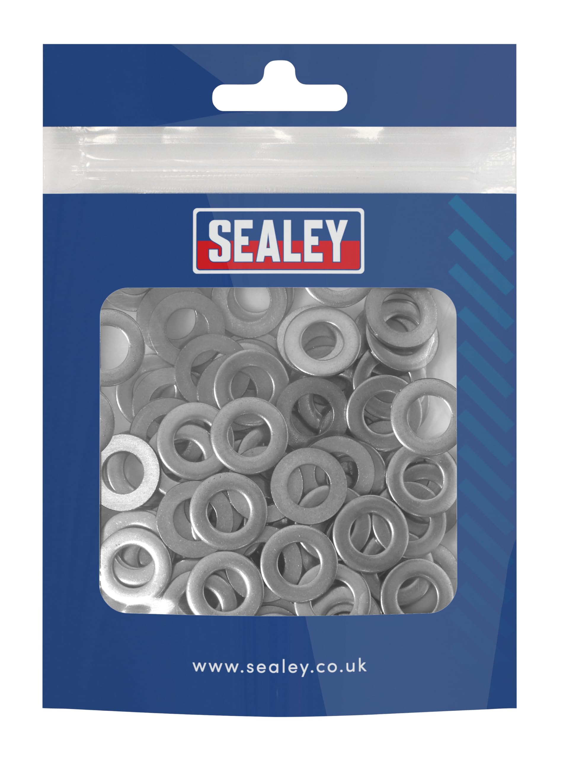 Sealey Stainless Steel Flat Washer Din 125 – M8 - Pack of 100 - SSW8