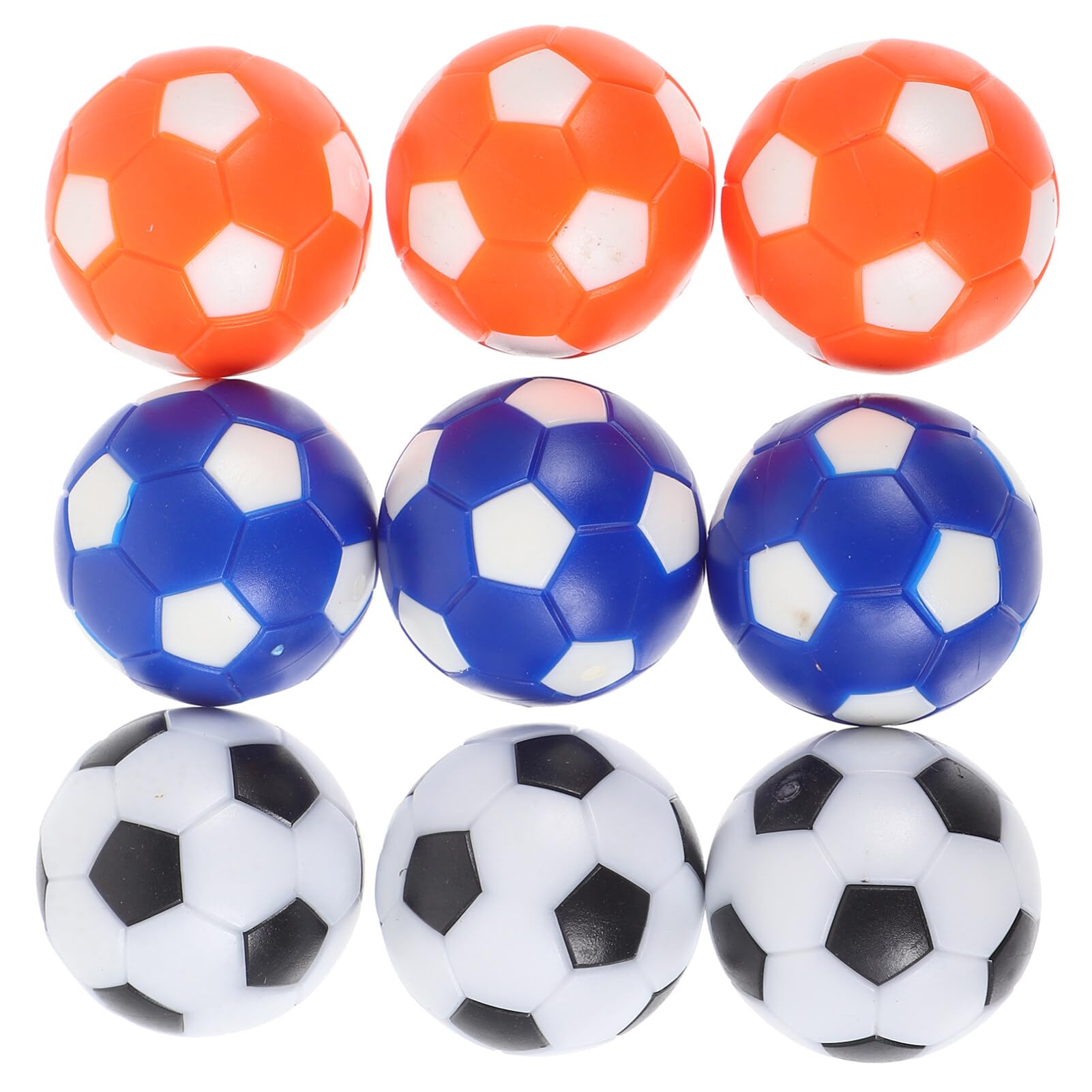 JOINPAYA 9pcs Foosball Table Balls Replacement Hips Soccer Balls for Standard Table Football Games Compact Enhanced Control Fun Desk Game Accessory
