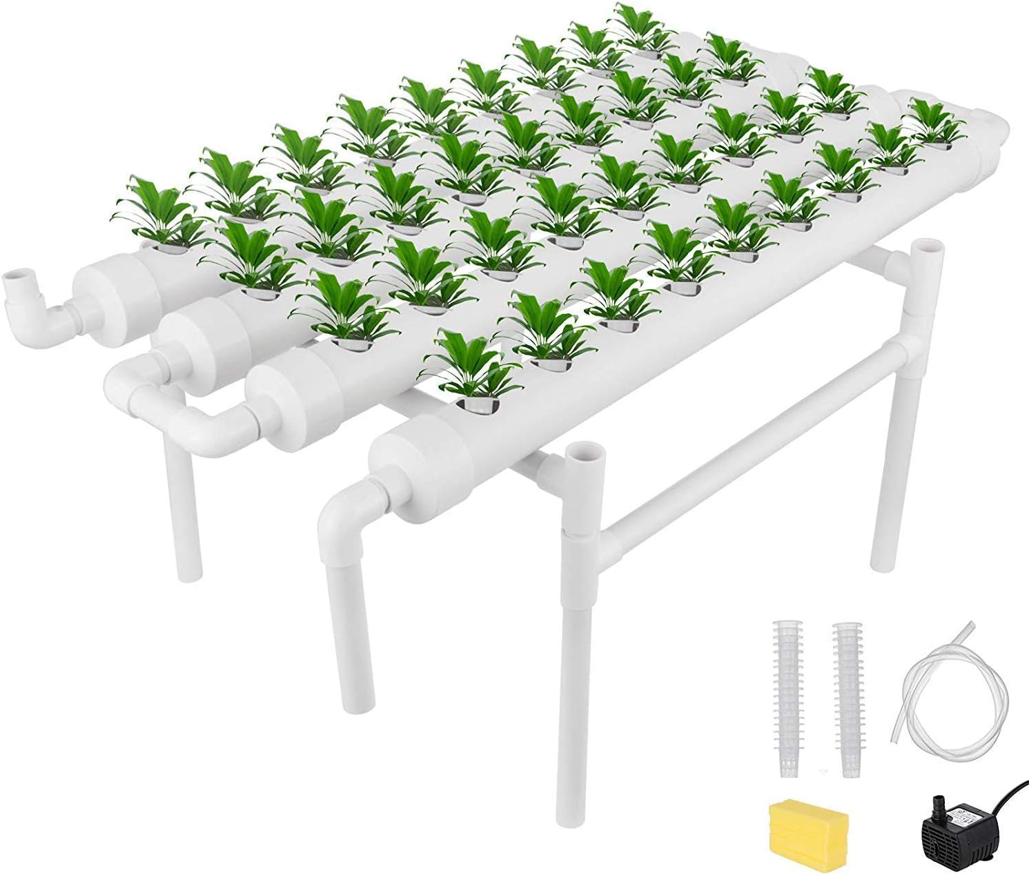Hydroponic Grow Kit 36 Löcher 4 Rohre, Stehender Typ Kacsoo Hydroponic