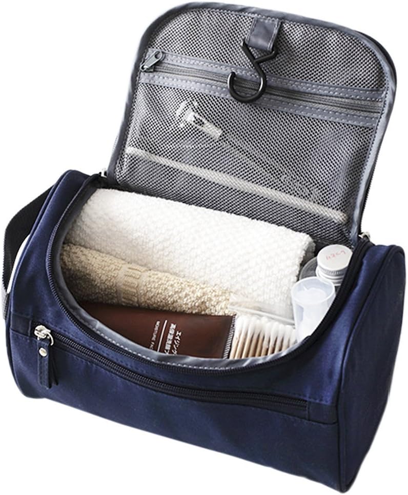 Toiletry bag waterproof Wash Bag Cosmetic bag Hanging holiday travel toiletry bag ONEGenug, Blue - Image 3