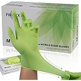 FINITEX Nitrile Disposable Gloves - Green 3.5mil 100/1000PCS Powder-Free Latex-Free Medical & Food Use