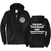 INK STITCH Unisex Pc78zh Custom Printing Front and Back Core Hoodie Zip Up Sweatshirts