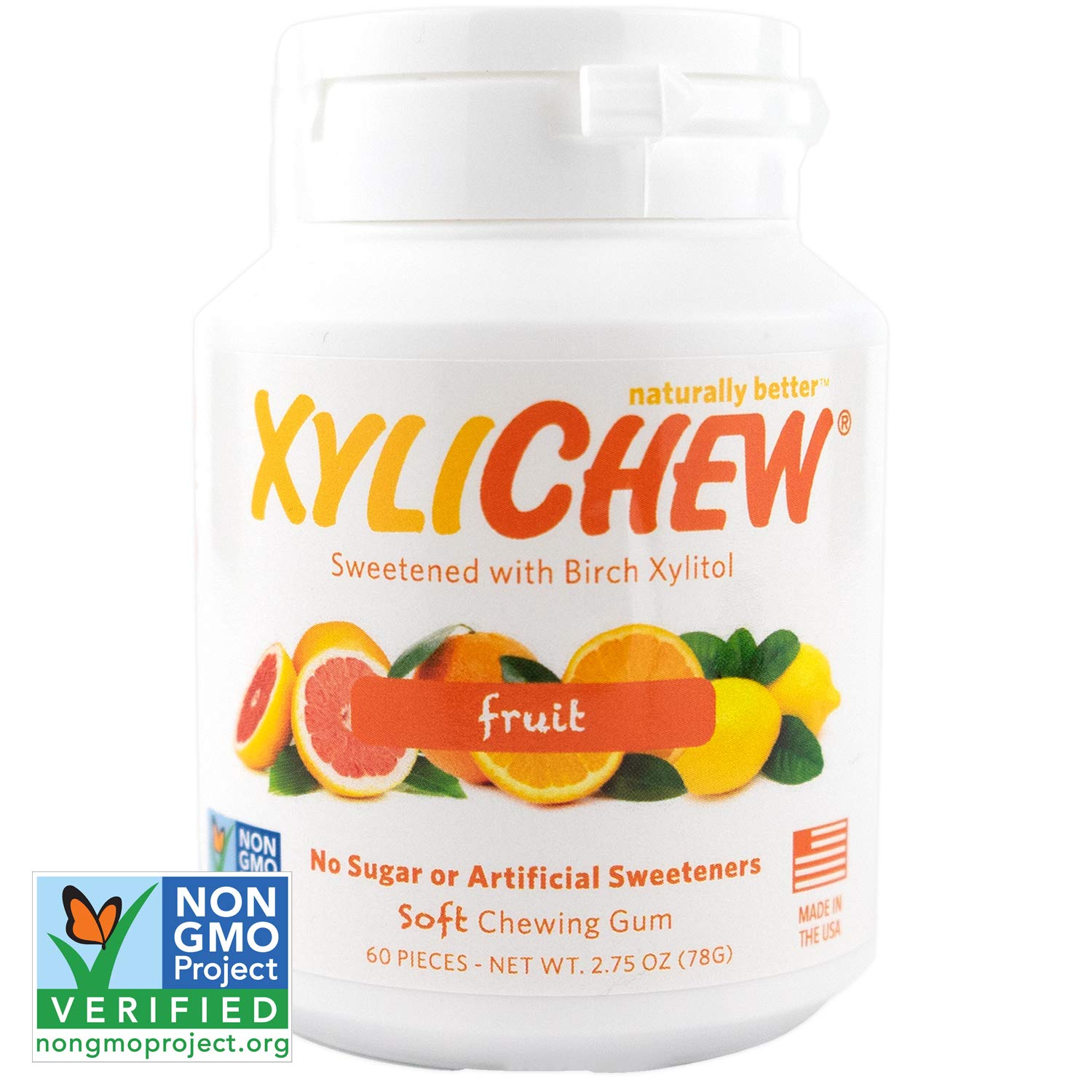 Xylichew 100 Xylitol Chewing Gum Jar Non GMO Gluten 851844005078 eBay