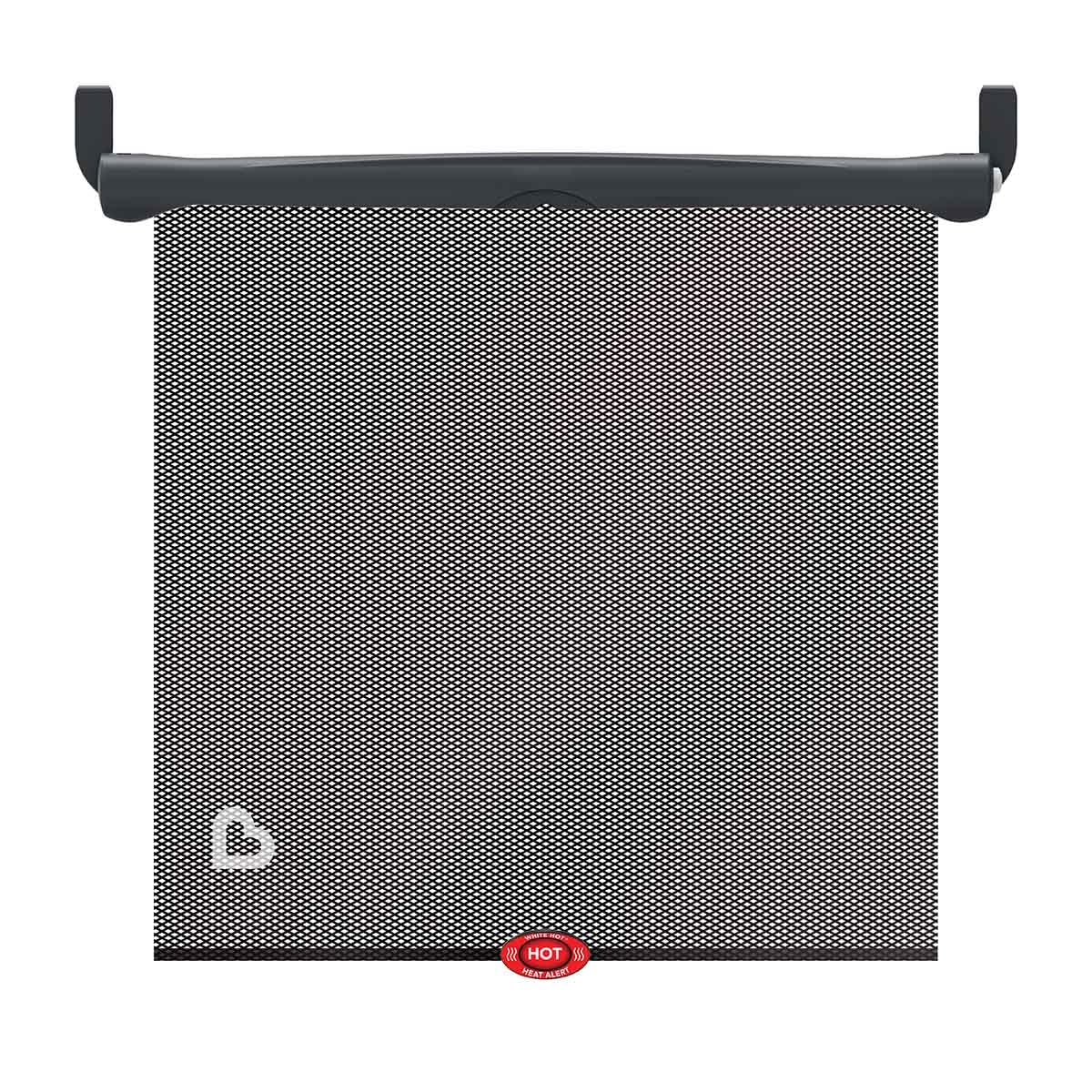 Munchkin Car Window Sun Shades, Provides Maximum UVA UVB Protection, Safe View Premium Mesh and Heat Alert System, Black