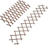 Gardman Riveted Garden Trellis Tan 1.8 x 0.3m Heavy Duty Diamond Grid view 3