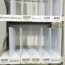 50Pcs 3030 Shelf dividers/numbered stickers/number