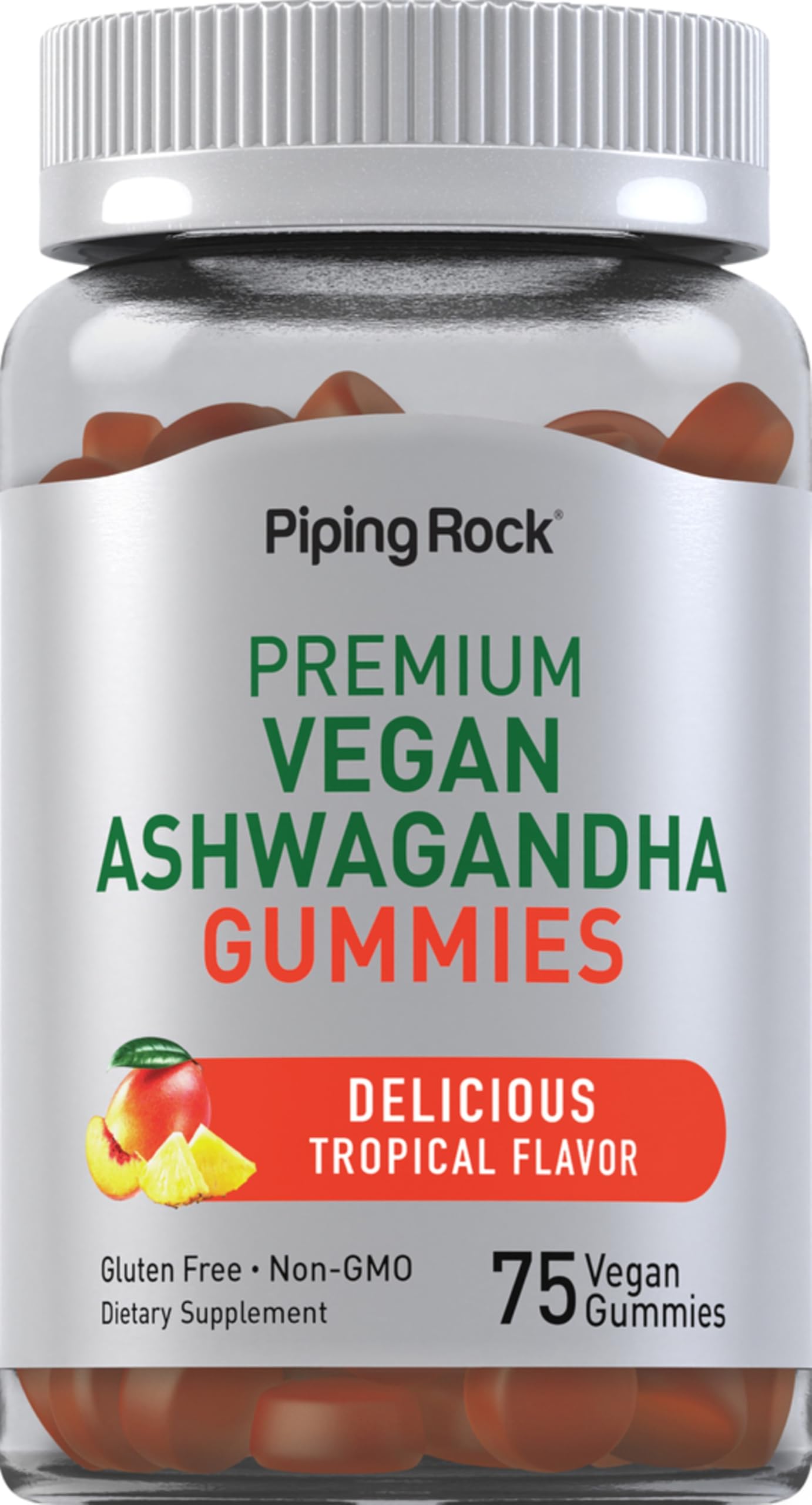 Premium Vegan Ashwagandha Gummies (Delicious Tropical)