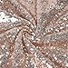 TRLYC 12 x 120 Inch Sparkly Rose Gold Sequin Table Runner,Sequin Tablelcoth Rose Gold