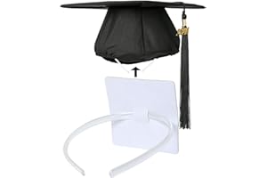 PUNCHMAN Graduation Cap Headband Insert - Firm Anti-fall Hair Band,Graduation Hat Headband Holder for Secure Grad Cap