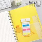 EMSHOI A4 Notebook 300 Pages Spiral 100gsm PVC Cover Yellow view 5