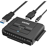 Unitek USB 3.0 IDE/SATA Adapter, Dual-Drive, for 2.5/3.5" HDD/SSD | Simultaneous 1 IDE + 1 SATA Access; For 2.5/3.5" IDE/SATA Drives, Optical; Hot-Swap, Plug &amp; Play; 12V Adapter Included; 6Gbps