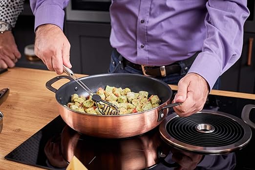 Amazon.com: Rösle 91921 Chalet Multi-Layer Material Serving Pan with a  Non-Stick Coating Proplex – Copper/Black, 24 Inch: Kitchen & Dining