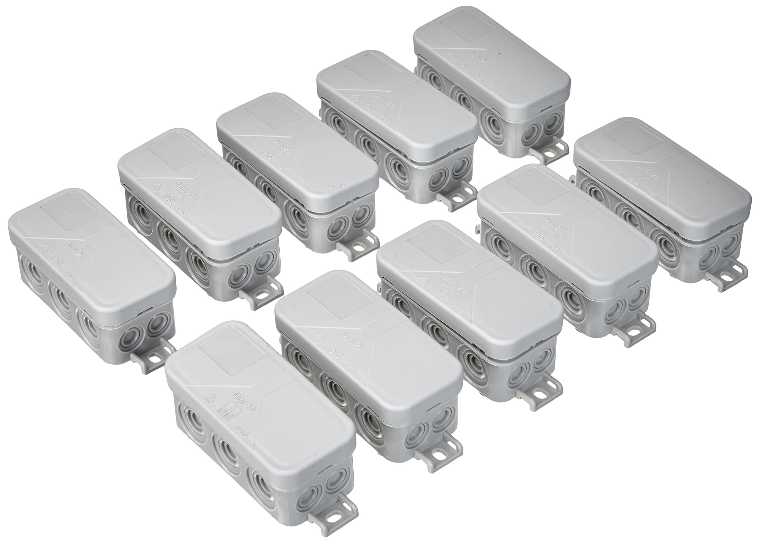Spelsberg Mini 25 Grey Box, IP55 Water Resistant, Plastic, Screw-In Installation, for 1.0 Display Size