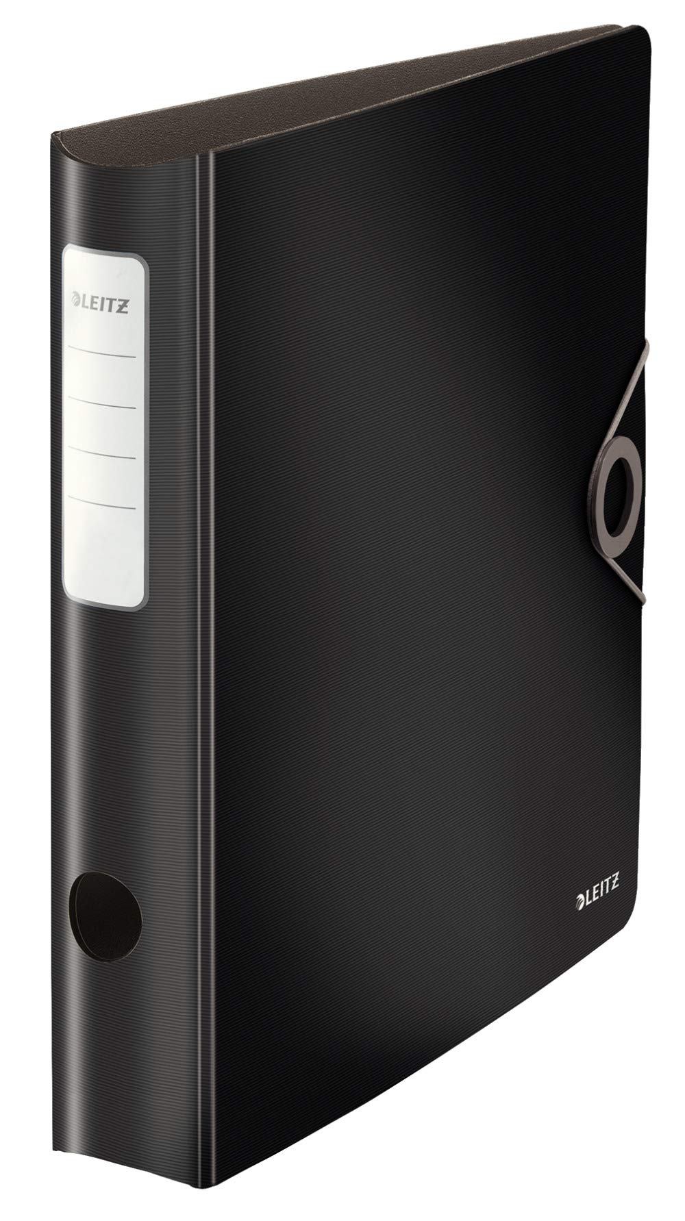 Leitz 10481095 Quality Folder 180° Active Solid, Slim, Black