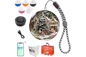 Memory Sphere Ball, 3D Crystal Ball Video Player, Memory Orb Christmas Ornament, WiFi Version, Uploadable Videos & Photos Per