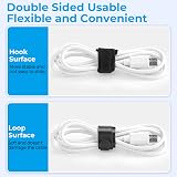 Alyvisun 120 Reusable Cable Ties Black Hook Loop 150x12mm Electronics Cable view 4