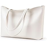 KALIDI Tote Bag Zipper Shoulder Bag Faux Leather Purses Satchel for Women Casual Handbag Work Dating College