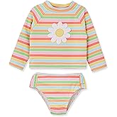 Little Me Baby Girls Little Girls' Two-Piece UPF+ 50 Sun Protection Rash Guard Set