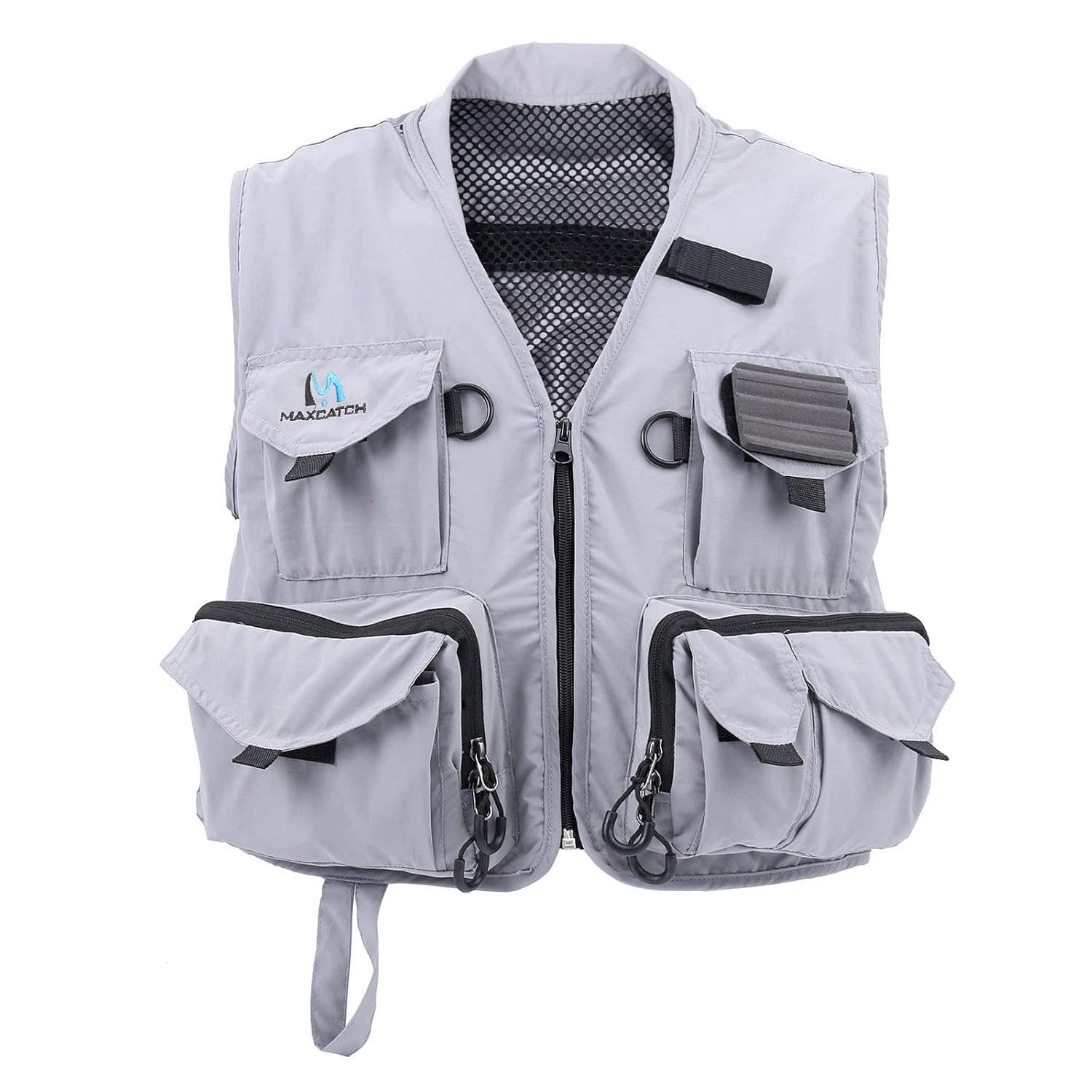 Maxcatch Hyfly Lightweight Mesh Fly Fishing Vest Medium/Large (Grey