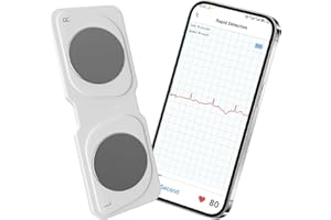 Portable ECG Monitor - Personal Heart Rhythm Tracker, 30-Second Instant Results, Portable Heart Monitor for Home and Travel U
