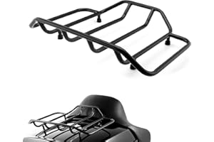 TIGERSGATE Gross Black Luggage Rack Compatible with Harley Tour Rack Luggage Rack for Touring 1984-2022