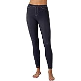 L'eggs Casual Women's Denim Leggings for All Day Wear, Premium Blend, Stretchy Comfort Waistband