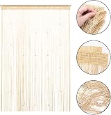 Vidillo String Curtain Panel Rainbow Glitter Bead Door Divider 100x200cm view 3