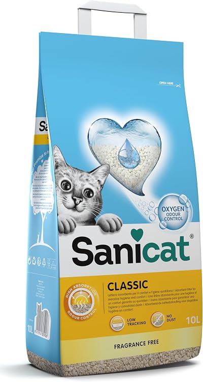 Sanicat Classic Unscented 10 L Cat Litter