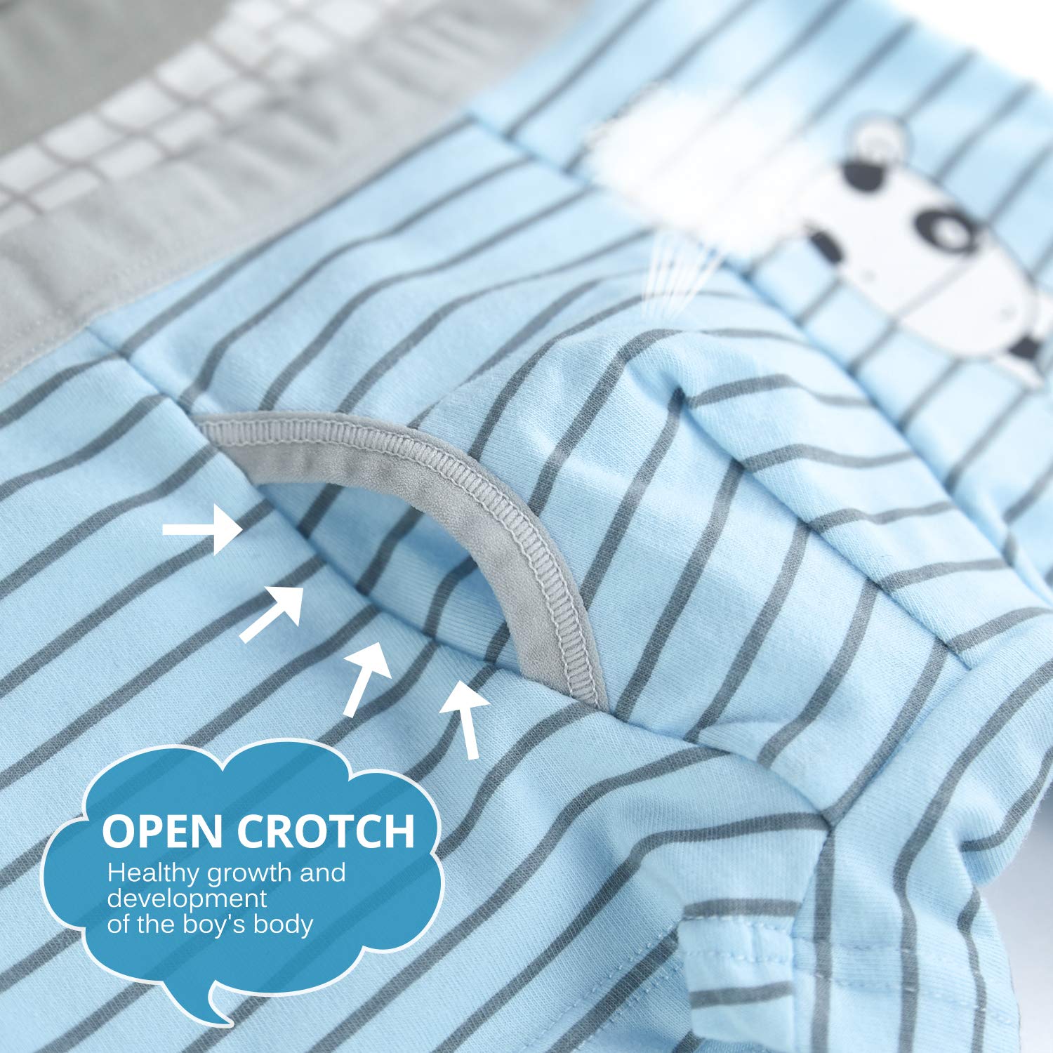 slaixiu Soft Cotton Kids Underwear Cartoon Boys Boxer Briefs 4-Pack (UW75-No.8-120)