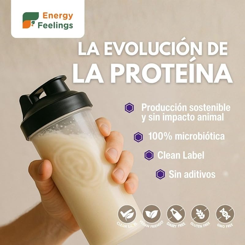 Proteína de Levadura Nutricional en Polvo Sin Sabor 500g, Proteína Vegana Sin Lactosa y Sin Gluten para Masa Muscular con Todos los Aminoácidos Esenciales, Vegan Protein Powder — foto 4 de 8