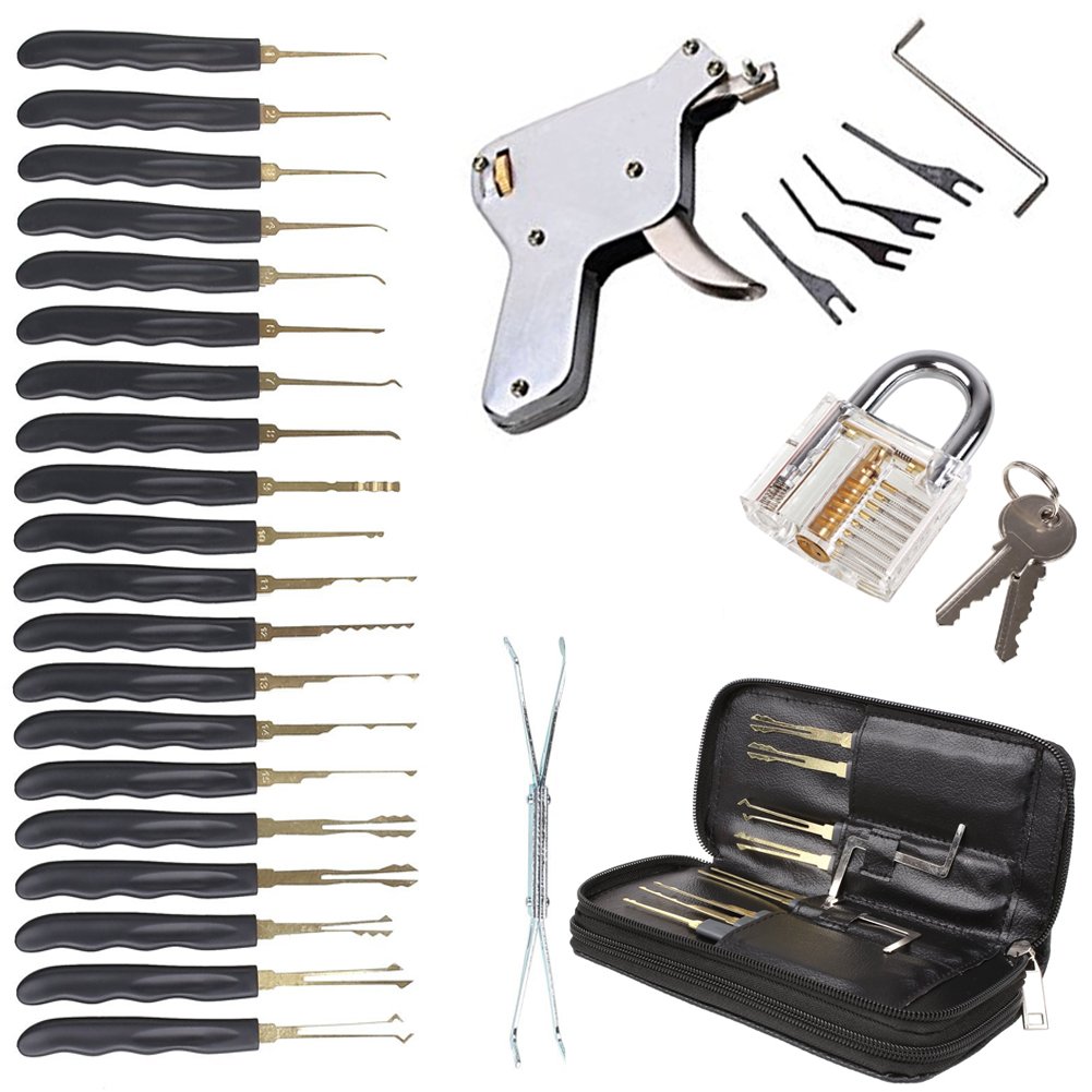 Sky-Welle 32-piece lock picking set lock picking opener lock pick locksmith pick gun