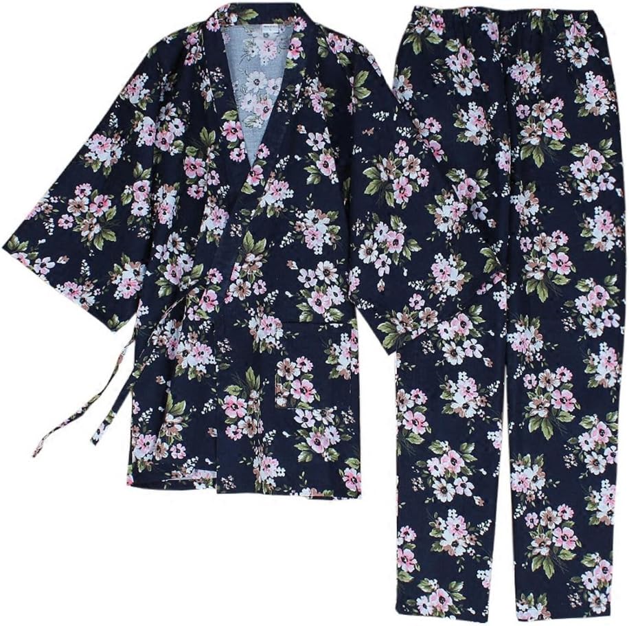 thefancypumpkin Jinbei Men's Japanese Yukata Kimono