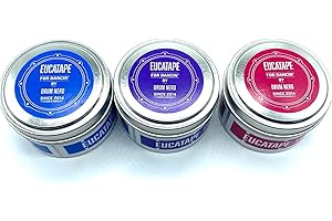 Eucatape Eucalyptus Infused Dancing Tape - for Ballet Salsa Hip Hop Ballroom Contemporary Latin Irish Modern Jazz Tap (Blue,Pink,Purple, 3 Pack)