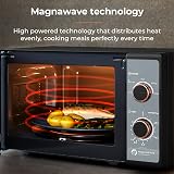 Tower Cavaletto Microwave 800W 20L 5 Power Levels Black & Rose Gold T24038RG view 5