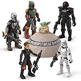 STAR WARS Mission Fleet, 2.5-Inch Scale Mandalorian Action Figure Set with 6 Figures & 8 Accessories, Toys for 4 Year Old Boys & Girls (Amazon Exclusive)