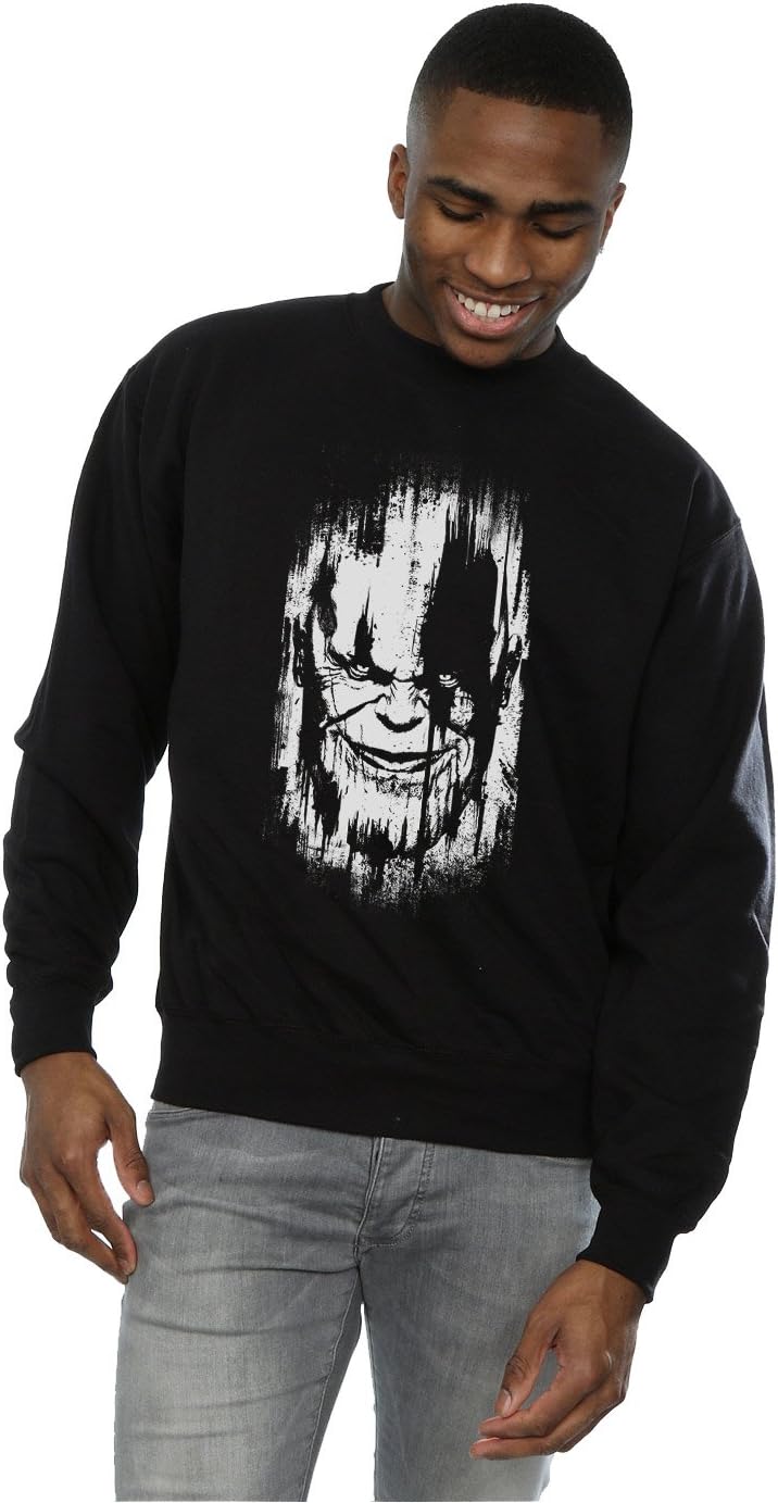 Marvel Men's Avengers Infinity War Thanos Face Sweatshirt