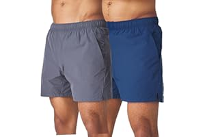 ULTRA PERFORMANCE Men's 5 Inch Swim Trunk's with Liner 2 Pack Mens Stretch Quick Dry Beach Shorts Swimming Trunks & Bathing Suits for Men