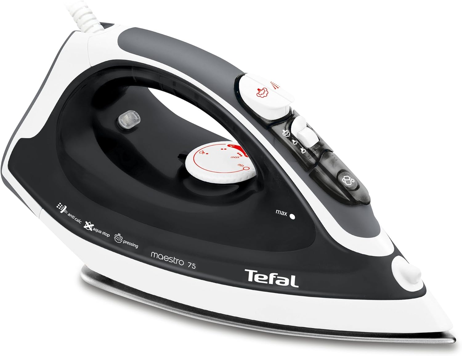 Tefal FV3775 - Plancha de vapor, 2300 W, color negro: Amazon.es: Hogar