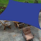Yeahmart Rectangle Sun Shade Sail 2x3m with Fixing Kit Blue Waterproof UV Block view 6