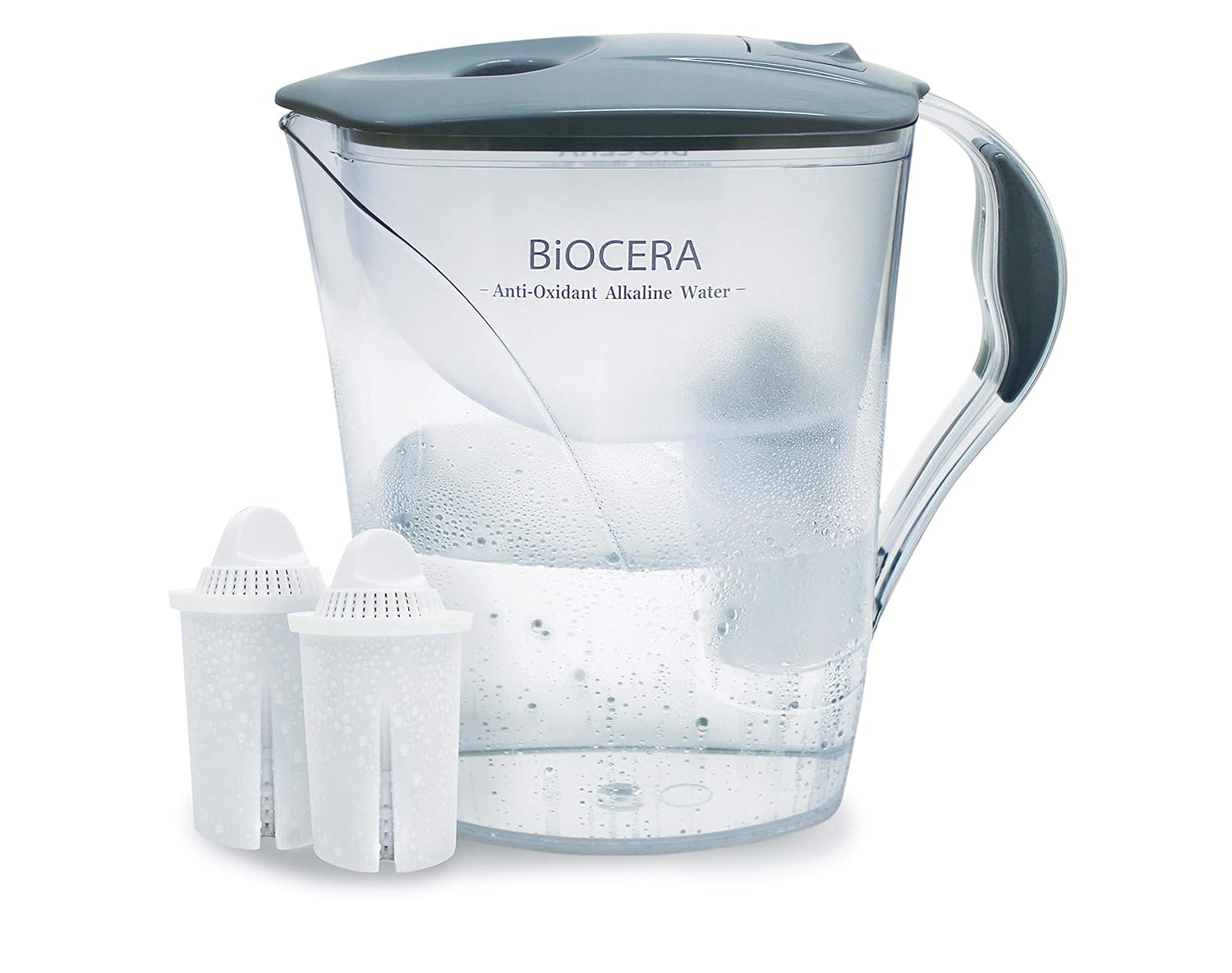 Biocera Alkaline Water Filter Jug With 2 Filter Cartridges Produces