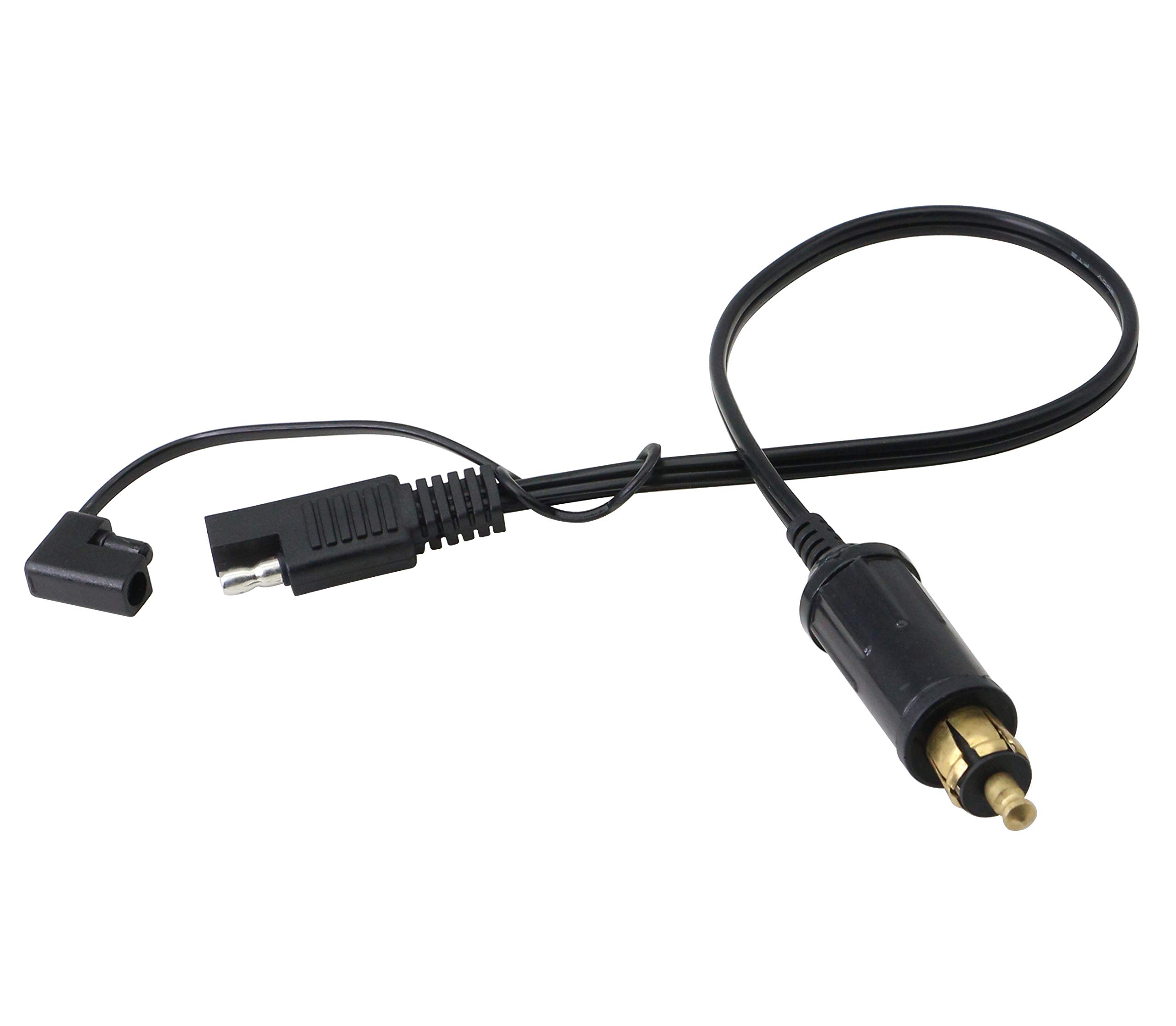 CERRXIAN DIN Hella Powerlet Plug to SAE Adapter Connector，Fits OEM Power Socket on, Triumph, Victory or Ducati Multistrada Motorcycles