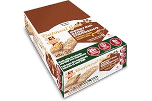 Oatmeal & Honey Protein - Energy Bar, Gluten Free Snack, High in Fiber, Natural, 100g Bar (12 count)