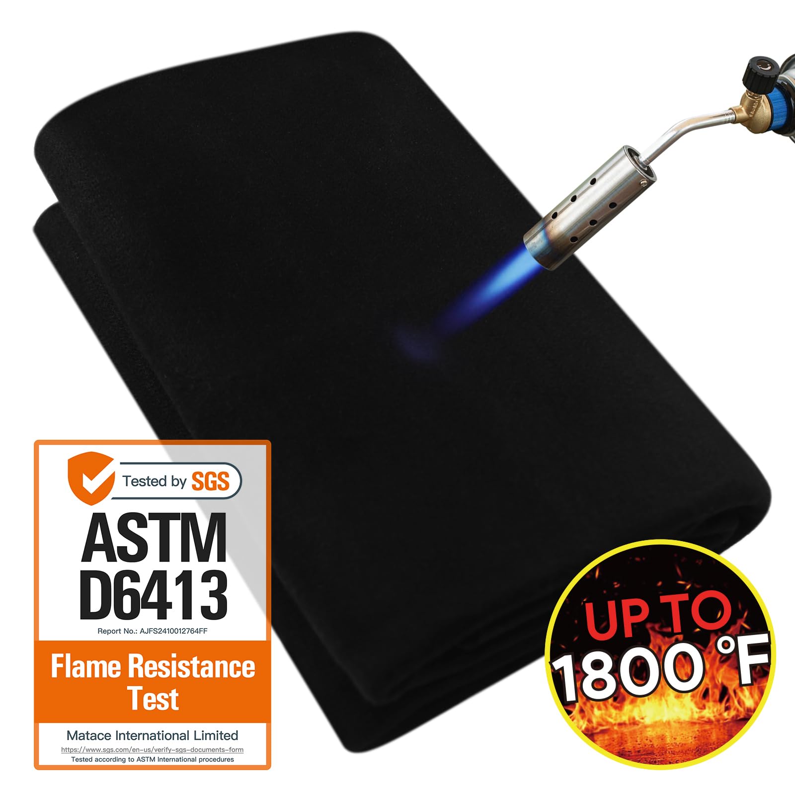 Matace 40x40 Inch Large Fireproof Welding Blanket & Pad, 5mm Thickened ...