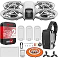 DJI Neo Drone 4K UHD Mini Quadcopter with 3 Battery Combo for Adults, 135g, Self Flying that Follows You, Palm Takeoff, AI Subject Tracking, QuickShots, Controller-Free Bundle w/Deco Gear Accessories