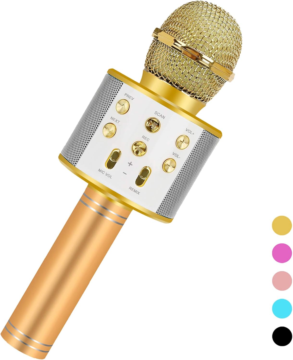 Toys For 7 8 9 10 11 Years Old Girls,Best Present Gifts For 6-15 Years Old Girl Boy,Bluetooth Wireless Karaoke Machine, Party Favor for Teen Boys Girls Toys Age 4-12 Gifts Toys for Teens Boy Rose Gold: Toys & Games
